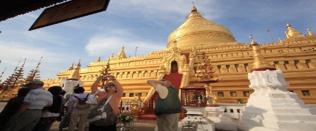 Tourists in Bagan