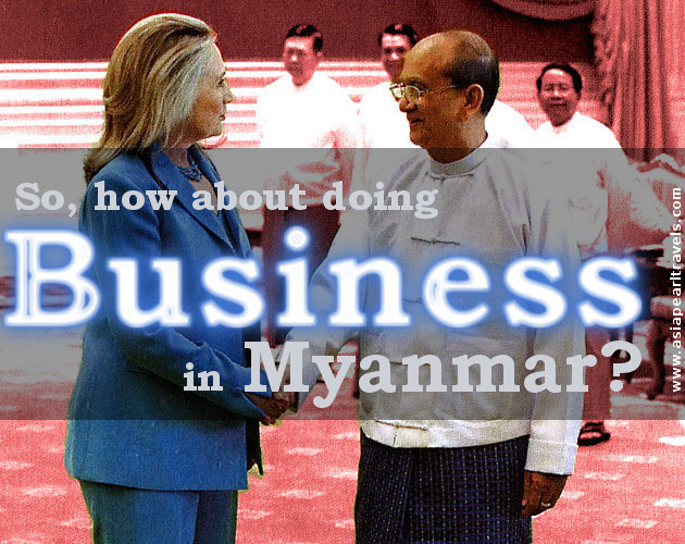 How about doing business in Myanmar?