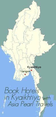 Map showing Kyaikhtiyo.