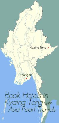 Map showing Kyaing Tong