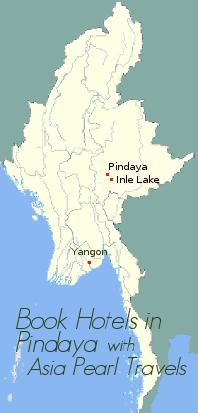 Pindaya on Myanmar Map.