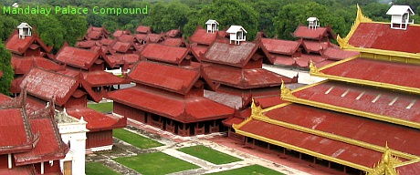 Mandalay palace compound.