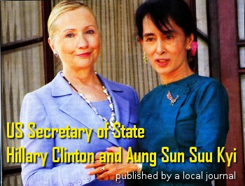 Hillary Clinton and Aung Sun Suu Kyi