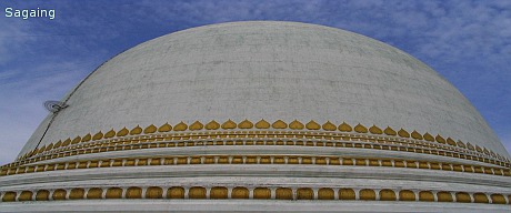 Round-shaped pagoda in Sagaing