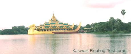 Karawait in Kandawgyi Lake, Yangon.