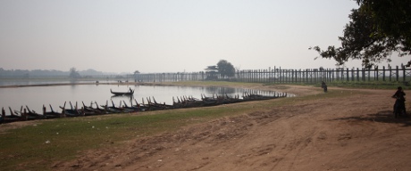 U Bein Bridge from the distance