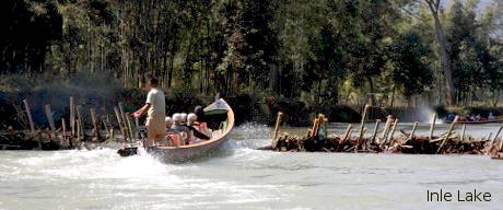 Inle Sightseeing trip on boat.