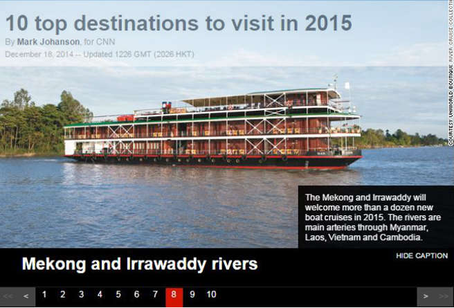 CNN recommends Irrawaddy River.