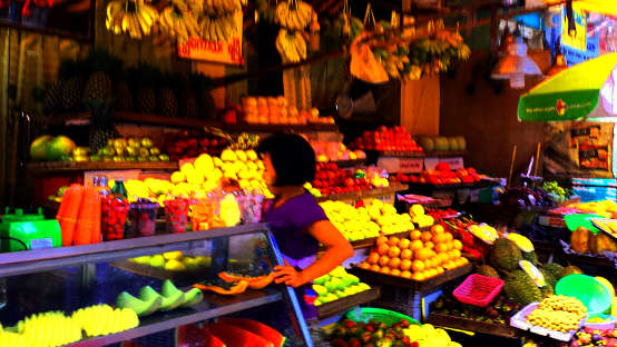 Fruit seller in Yangon