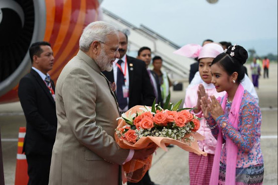 India Prime Minister Modi Visits Myanmar