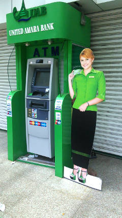 United Amara Bank ATM in Yangon